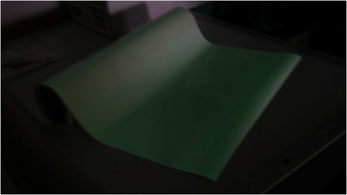 LUMINOUS MILKY GLOW IN THE DARK 20&#034; Heat Transfer Vinyl 2 YARDS FOR TEES