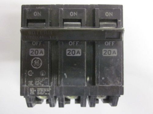 GE 3 POLE 20 AMP  BOLT IN  CIRCUIT BREAKER