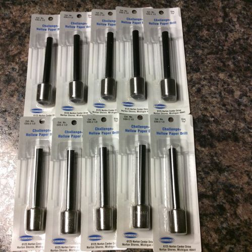 10 Challenge teflon hollow drill bits 5/16&#034;