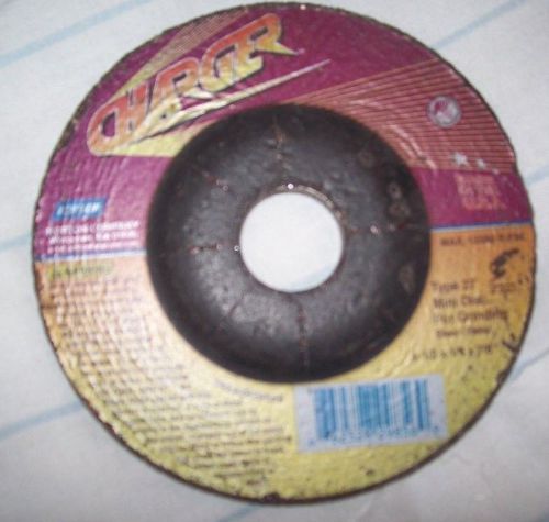 NORTON Charger Mini Discs, 4.5&#034; x 1/4&#034; x 7/8&#034;, Type 27,  6252829856