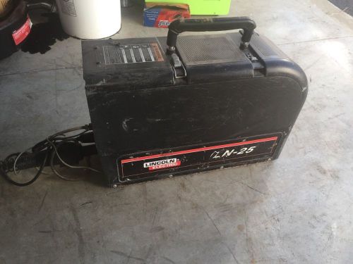 Lincoln Model LN 25 Suitcase Style Wire Feeder Welder magnum gun miller esab