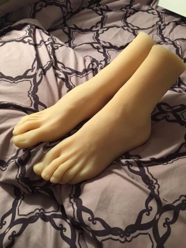 NEW WOMENS GIRLS DANCER FEET SILICONE MANNEQUIN FOOT MODEL LONG TOES SZ 9.5 SHOE