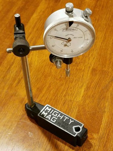 Fowler indicator with mighty mag base, custom setup