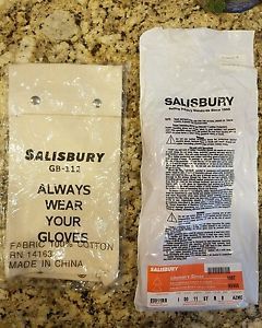 SALISBURY E0011R/8 RUBBER LINEMANS&#039;S GLOVES TYPE I 00 11&#034; SZ. 8 w/ GB-112 BAG