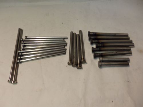 Lot of 23 Ejector Pins (9pc)0.375&#034; x 7&#034; (2pc)0.375&#034; x 9.8&#034; (4pc)0.5&#034; x 5.8  (K5)