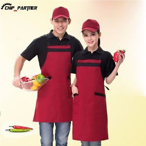 1pc kitchen cotton apron chef cooking sleeveless strip women/men apron for sale