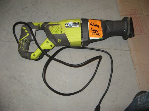 Ryobi Reciprocating Saw 12 Amp Variable Speed Power Wood Cutting Blade Tool USED