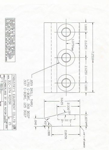 Cumberland 1837 HOG Rotor Knives Granulator blades