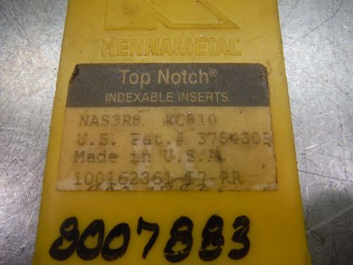 Kennametal Carbide Inserts Qty7 NAS3R8 KC810 (LOC1223D)