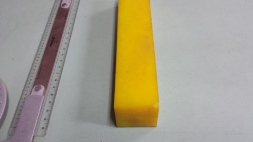 2&#034; x 2&#034; X 10&#034;  URETHANE / POLYURETHANE 40 A YELLOW BAR P/N 11515