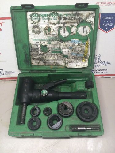 Greenlee 7906SB Quick Draw 90 Hydraulic Punch Driver Kit 1/2&#034; - 2&#034; 7904 #3579