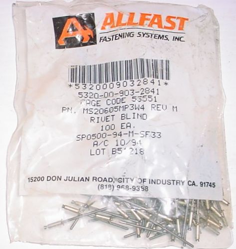 Pk aviation pop rivets nickel alloy,countersunk, ms20605mp3w4, 5320-00-903-2841 for sale