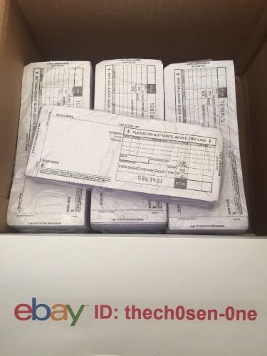 BRAND NEW Bankcard sales Slip 3PT - 3 Part Sales Imprinter Slips (Long)100 Slips