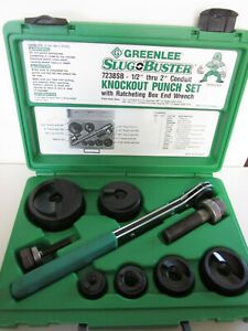 NEW OPEN BOX GREENLEE SLUG BUSTER KNOCKOUT PUNCH SET 7238SB - FREE SHIPPING!