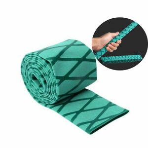 Green Non Slip Heat Shrink Tube Textured Heatshrink Sleeving Fishing Rod Racket