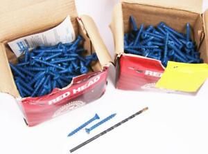 192 RedHead Tapcon Blue Seal Masonry Tapping Screws 3/16x1 3/4&#034; Philips Head NEW