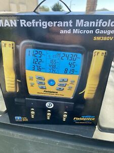 Fieldpiece SM380V 3-port SMAN Refrigerant Manifold With Micron Gauge