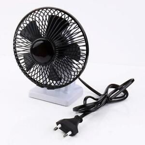 EU Plug AC 220V 2 Speed 13W Electric Fan Table Fan 5-inch Desk Fan Personal Fan