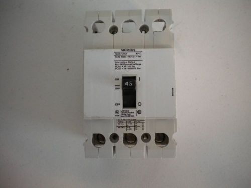 Siemens 45a 3pl circuit breaker type cqd 45amp 3 pole 480/277vac for sale