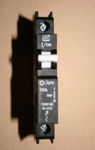 Midnite solar mneac-15 din rail circuit breaker, 120 vac, 1 pole for sale