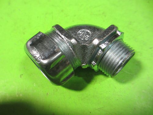 Thomas &amp; betts #5253 3/4&#034; 90 deg. steel flex conduit connector (lot of 10) for sale