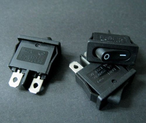 LSB-KCD1 Small Black 2-Pin OFF/ON Rocker Switch #AA1  x 3 pcs