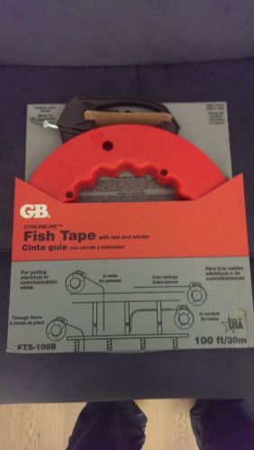 GARDNER BENDER STREAMLINE 100 FT. FISH TAPE WITH REEL AND WINDER **BRAND NEW**