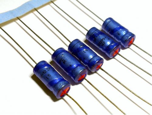 5x PHILIPS / Vishay BC Components series 123 15uF 25V axial capacitors Kriss