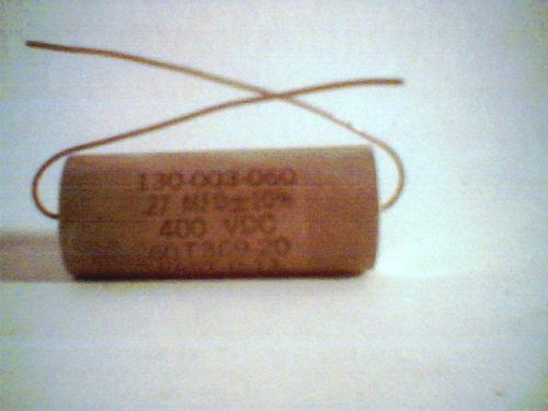 capacitor 0.27mfd 400 vdc 10% 130-003-060 60T369-20 FAST-0-11