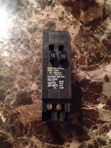 Homeline Tandem Circuit Breaker 15/15 Amp Bulk