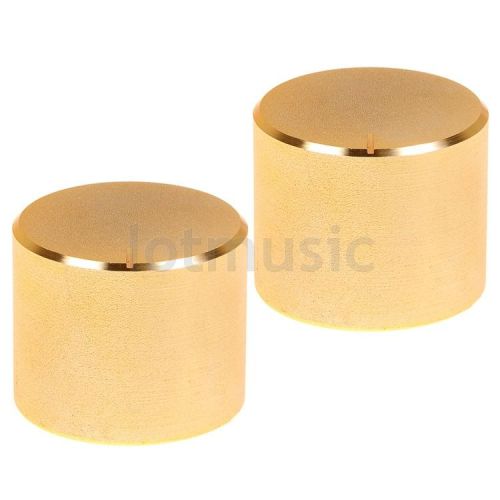 2 pcs 26X21mm Gold Knob Cap  Aluminum  Potentiometer Knobs Cap New