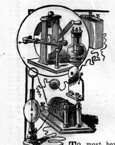 How to make an induction coil victorian article 1881 electronic project science for sale