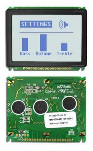 LCD Graphic Display Modules &amp; Accessories 128 x 64 STN-GRAY 63.2 x 52.2