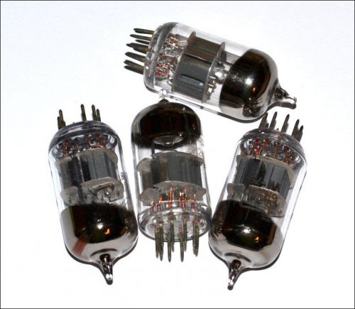 6FC7 = ECC89 = 6N24P Double Triode Tubes. Lot of 4