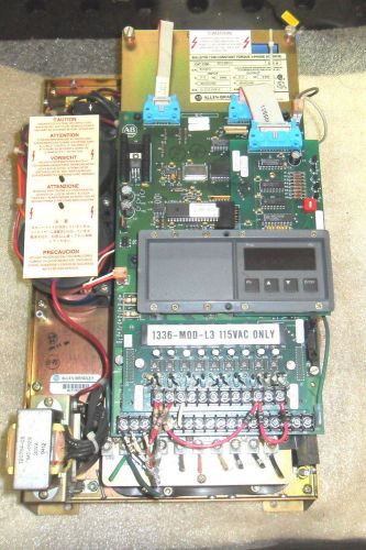 (v24) 1 used allen bradley 1336-b010-e0d-l3 ac drive 1336-mod-l3 for sale