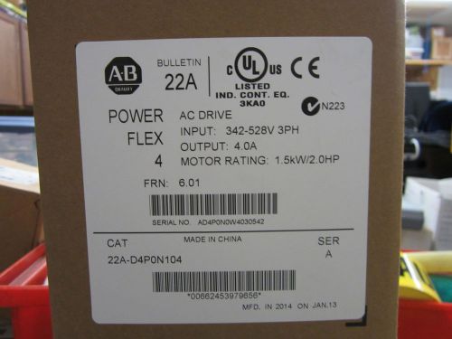 Allen Bradley 22A-D4PON104