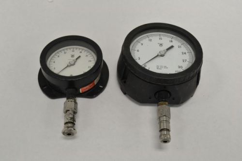 LOT 2 WEKSLER ASSORTED PRESSURE GAUGE 0-30PSIG 1/4IN NPT B208475