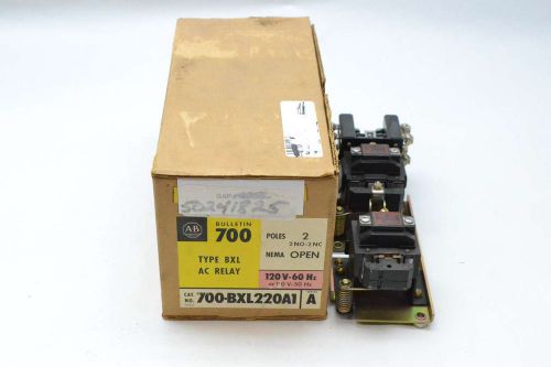 NEW ALLEN BRADLEY 700-BXL220A1 AC 120V-AC 10A AMP RELAY D409928