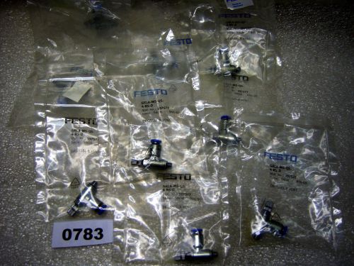 (0783) Lot of 9 Festo Control Valve GRLA-M5-QS-4-RS-D