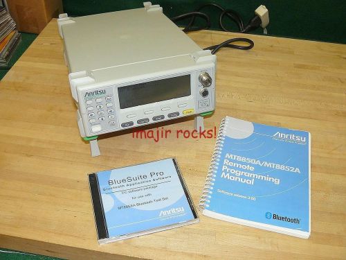 Anritsu mt8852a bluetooth interface test set plus software suite great deal! for sale