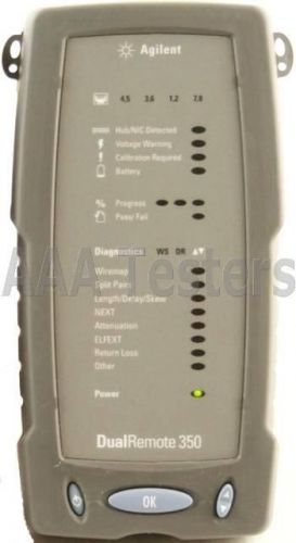 Agilent DualRemote 350 Cable Tester 4 Wirescope 350 Cat5e Cat6 Cable Certifier