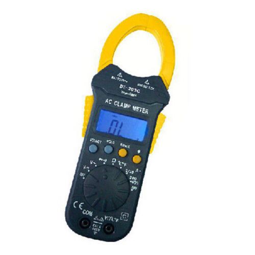 Auto range 3 1/2  digit clamp meter multimeter amp volt ohm temp diode test beeper for sale