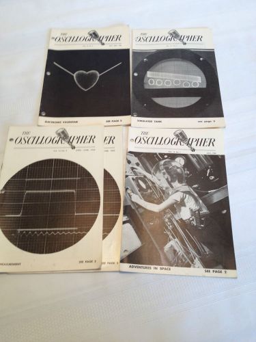 THE OSCILLOGRAPHER MAGAZINE SPACE CATHODE-RAY TUBE OSCILLOGRAPH 1950s LOT OF 5