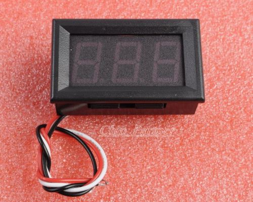 Red LED Panel Meter Digital Voltmeter DC 0-30V with box