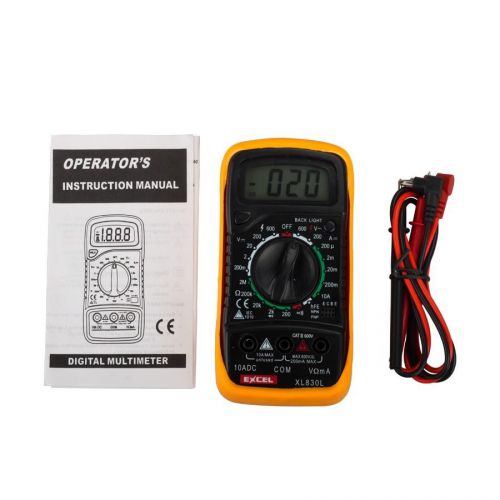 XL-830L Handheld LCD Digital Multimeter 3 1/2 Voltmeter Ohmmeter MultiTester