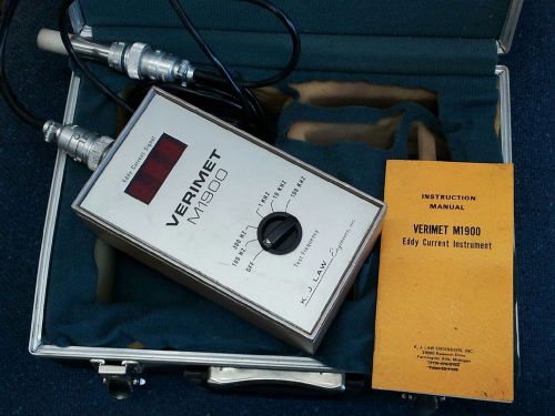 VERIMET M1900  EDDY CURRENT SIGNAL TESTER  METER