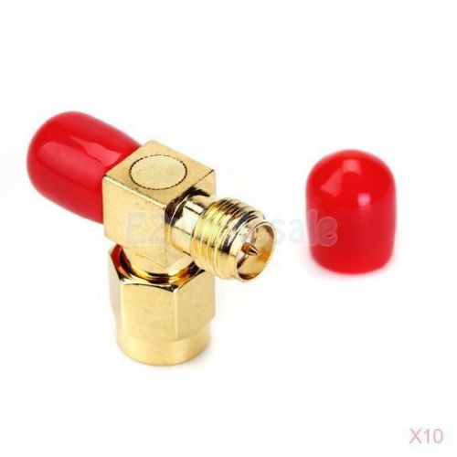 10x SMA Female to Dual RP-SMA Male Jack RF Adapter T Connector 3 Way