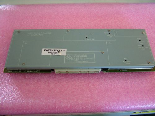 ROHDE OPTION BOARD SM-B2 LF GENERATOR A50 1036.7960 1036.7947 FOR SME03