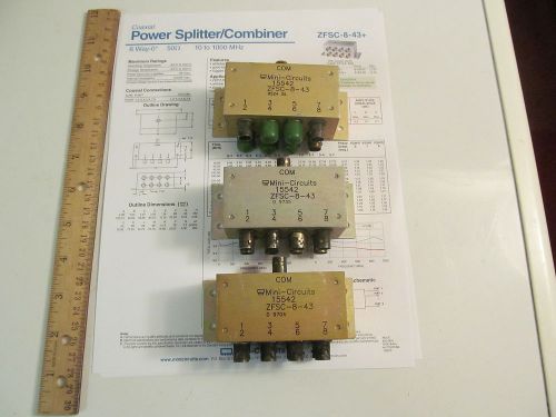 Mini-Circuits ZFSC-8-43  Power Splitter / Combiner Divider 10Mhz to 1Ghz 8 Way