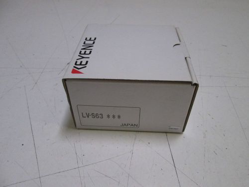 KEYENCE SENSOR LASER LV-S63 *NEW IN BOX*